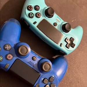 Wireless Gaming Controllers - Blue and Teal